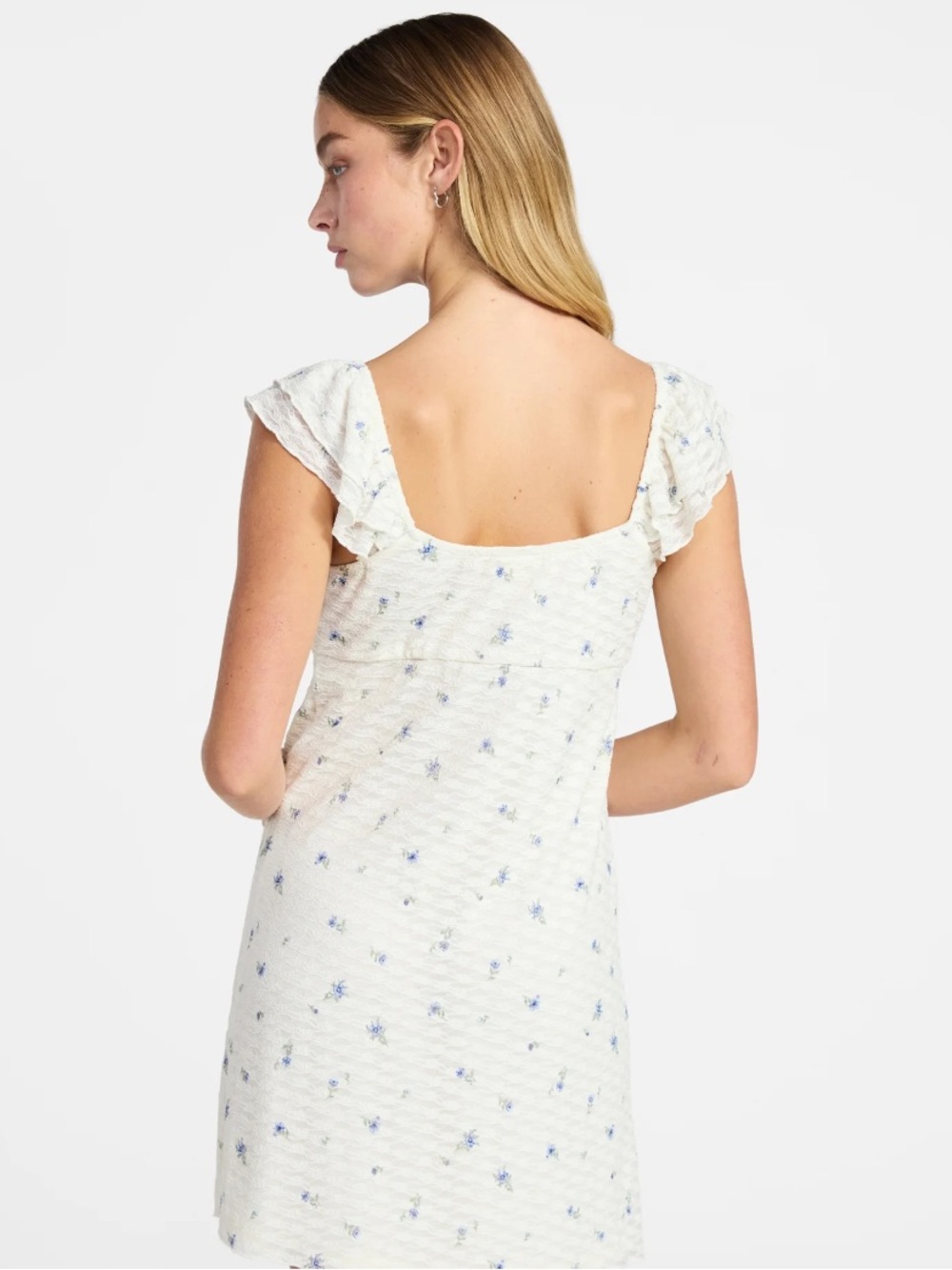 No Boundaries Double Ruffle Ruched Mini Dress - Picture 3 of 4